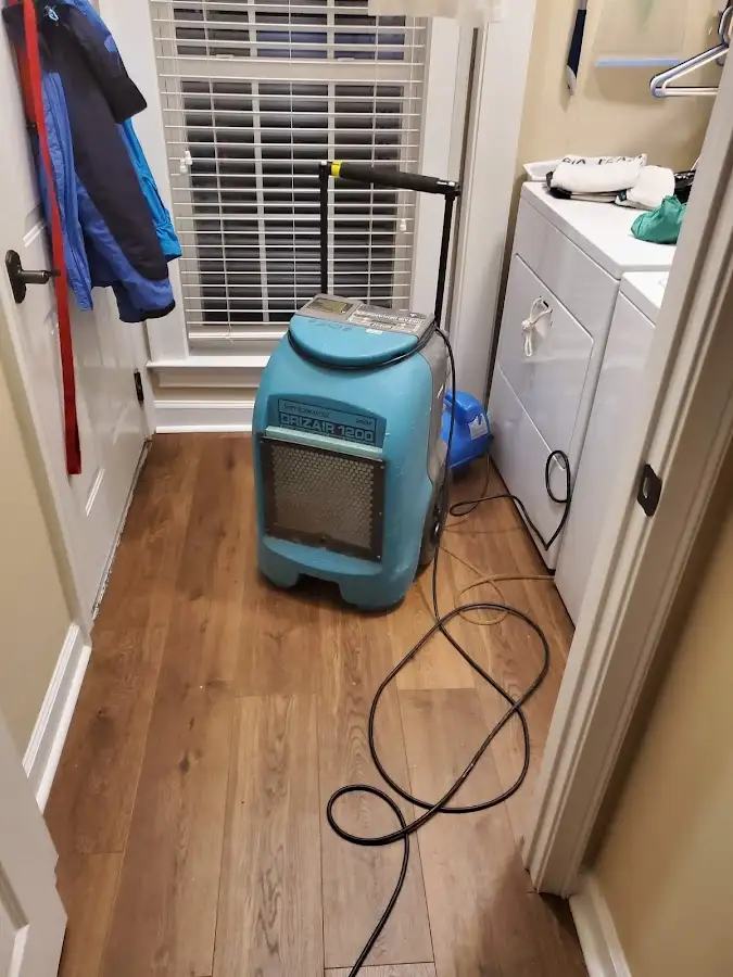 Commercial dehumidifier deployed for Flood Damage Cleanup in Lakeport