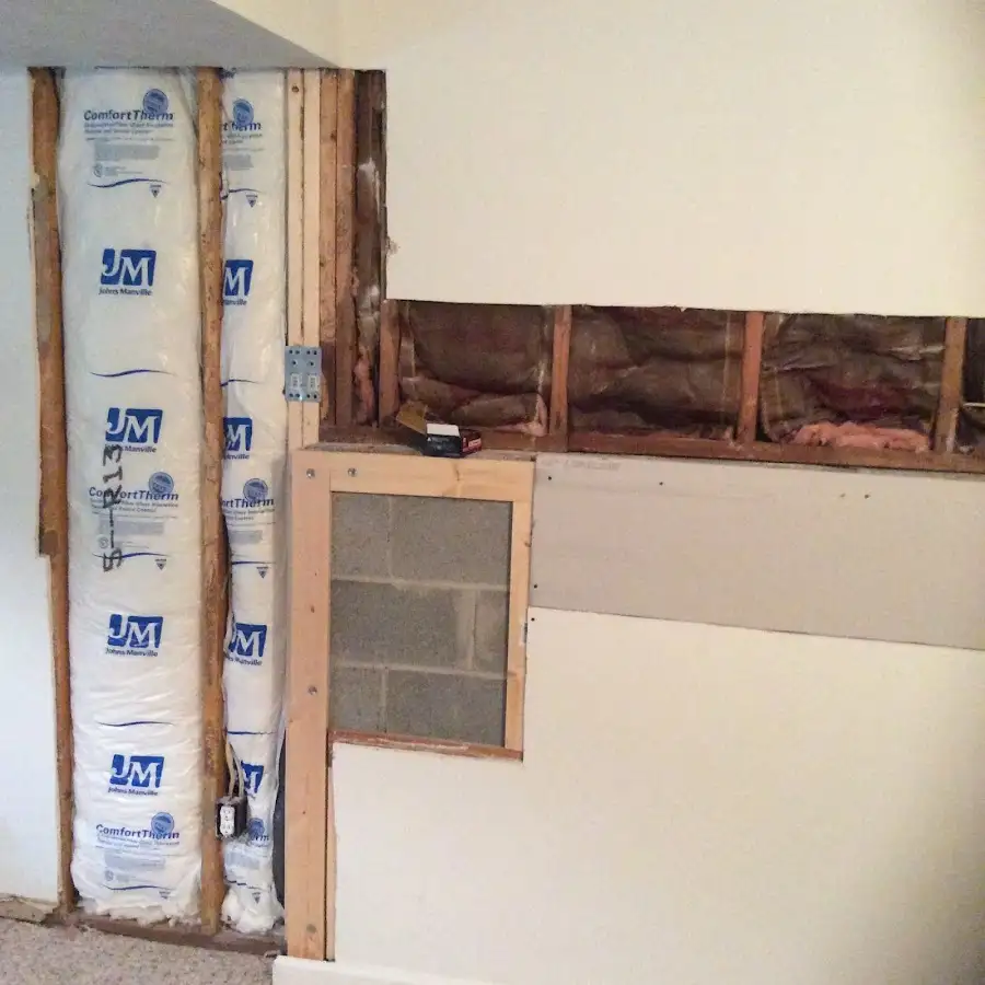 Wall insulation replacement during Contents Cleaning & Restoration in Lakeport